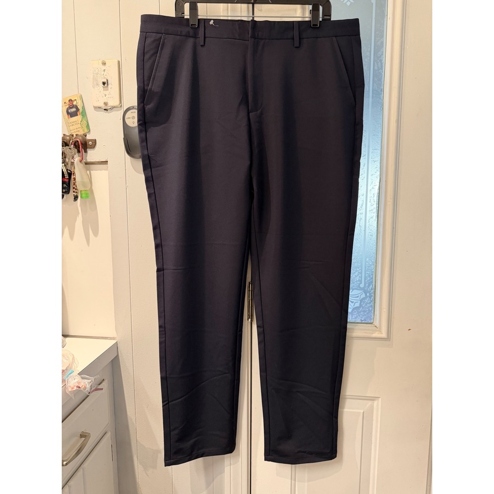 Yourself Original Brand Mens Navy Blue Casual Dress Pants Size 38 6078